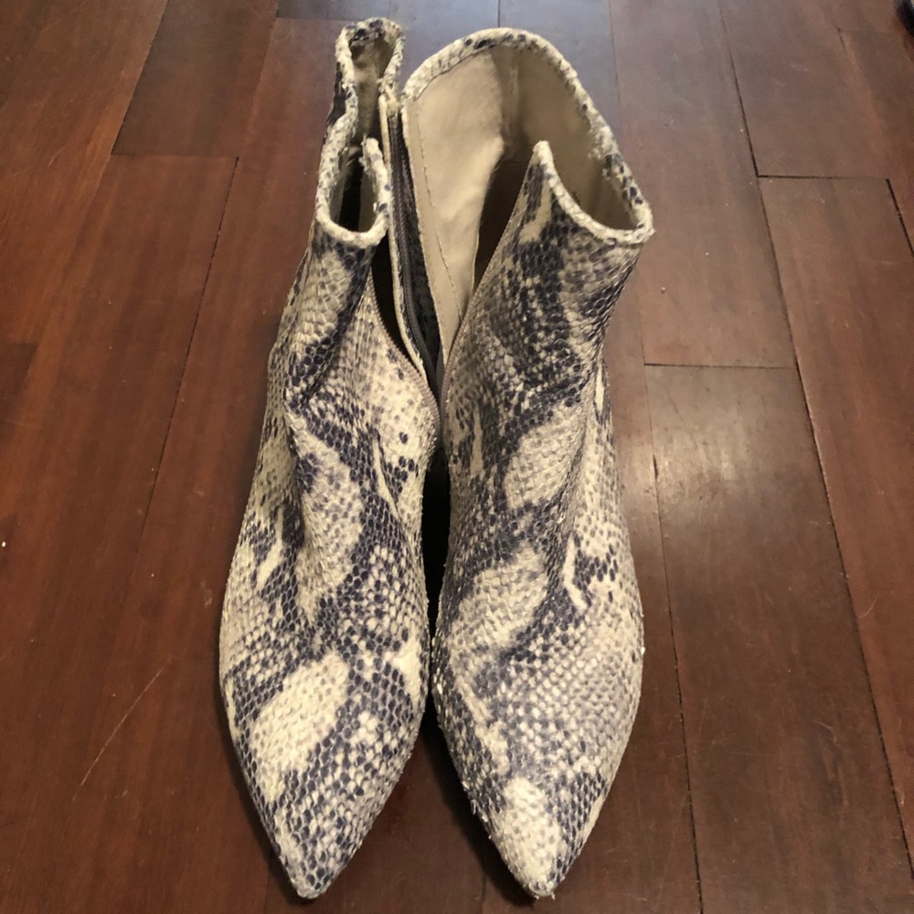 Steve Madden Snakeskin Booties